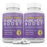Justified Laboratories Keto Boost bottle being poured supports ketosis routines.