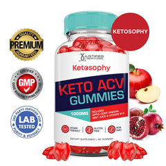 Justified Laboratories Ketosophy gummies ACV blend close-up showing flavor.