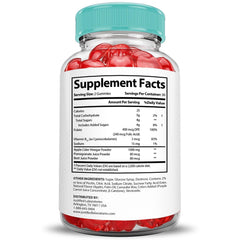 Justified Laboratories Ketosophy gummies label close-up highlighting ingredients.