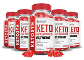 Justified Laboratories Ketosyn Keto Gummies bottle with apple cider vinegar for convenient daily use.