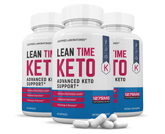 Justified Laboratories Lean Time Keto Pills bottle front with 1275MG formula for keto support