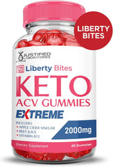 Liberty Bites gummies shown as vegan, non-GMO, gluten-free options.
