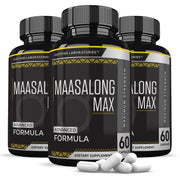 Justified Laboratories Maasalong Max bottle front for daily vitality support