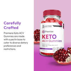 Justified Laboratories Premier Keto ACV Gummies beet-juice powder detail highlights color