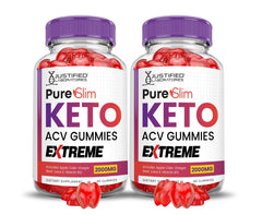 Justified Laboratories Pure Slim Keto ACV Gummies bottle front for daily wellness