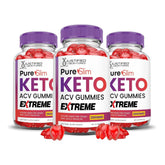 Justified Laboratories Pure Slim Keto ACV Gummies bundle front view, convenient daily snack and wellness support.