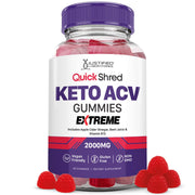 Justified Laboratories Quick Shred Keto ACV Gummies Extreme empaque práctico para snack diario