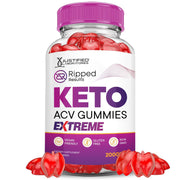 Justified Laboratories Ripped Results Keto ACV Gummies bottle for daily supplementation