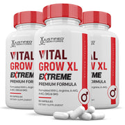 Justified Laboratories Vital Grow XL Extreme bottle front view for easy daily supplementation.