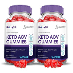 Justified Laboratories Bio Lyfe Keto ACV Gummies pack front view, convenient daily supplement.