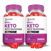 Justified Laboratories Bliss Keto Gomitas, caja frontal, sabor agradable para tu rutina diaria.