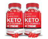 Justified Laboratories Keto ACV Gummies 2-pack bottle front highlights daily convenience.
