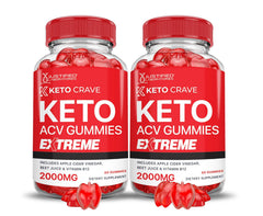 Justified Laboratories Keto ACV Gummies 2-pack bottle front highlights daily convenience.