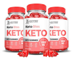 Justified Laboratories Keto Bites apple cider vinegar gummy for daily energy support.