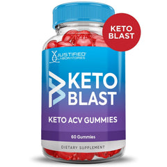 Justified Laboratories Keto Blast gummies package highlighting B12 and folate