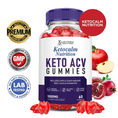 Beet juice and ACV ingredients in Ketocalm visual emphasizing natural components.
