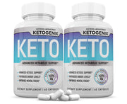 Justified Laboratories Ketogenix bottle front shows keto pills for daily support