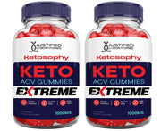 Justified Laboratories Ketosophy gummies bottle; tasty daily supplement for on-the-go wellness.