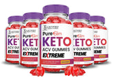 Justified Laboratories Pure Slim Keto ACV Gummies bottle pour for daily wellness routine.