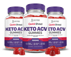 Justified Laboratories Quick Shred Keto ACV Gummies bottle for daily energy and gut-friendly support.