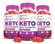 Justified Laboratories Ripped Results Keto ACV Gummies bottle, a convenient keto-friendly daily snack.