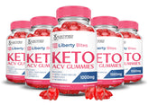 Justified Liberty Bites Keto ACV Gummies pack front for easy daily routine.