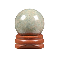 Justinstones Amazonite sphere offers calming energy for meditation and home decor.