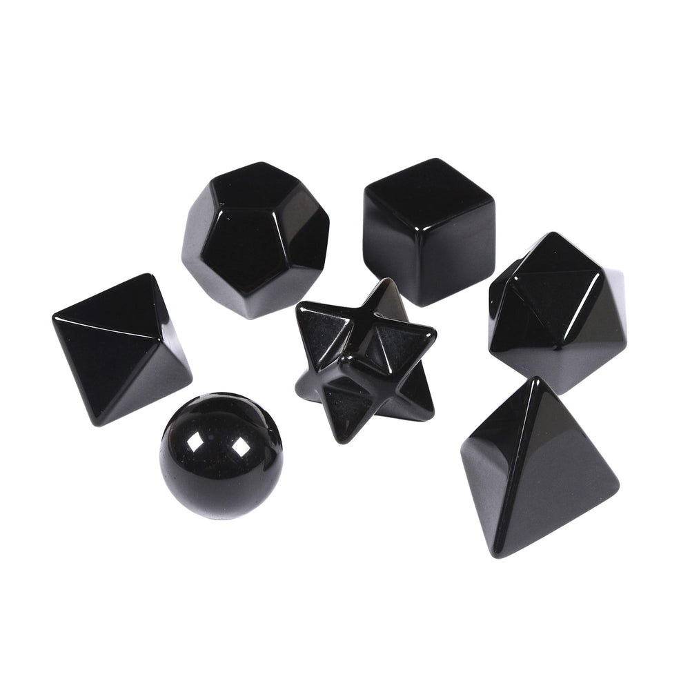 Justinstones Black Obsidian Merkaba geometry for focused meditation and energy clarity