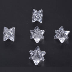 Justinstones clear quartz Merkaba star crystal, 1 inch, energy balance.