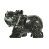 Justinstones kambaba jasper elephant figurine for desk decor and calm ambiance