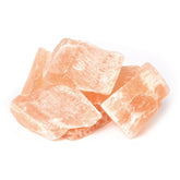 Justinstones orange selenite front view highlighting natural rough crystals for display