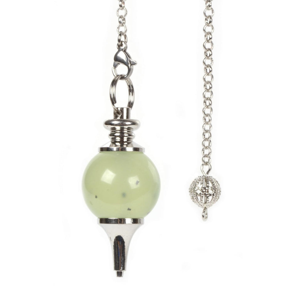 Justinstones Xinshan Jade Infinite Stone pendulum 40mm ideal for divination sessions