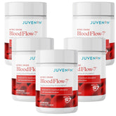 Juvenon BloodFlow-7 bottle front showing daily circulation support and energy potential