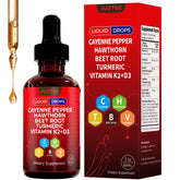 Juztec Cayenne Pepper Drops bottle close-up, ideal for on-the-go wellness routines.