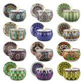JXDLSQ 12-pack candles showing fragrance collection for home scenting and ambiance