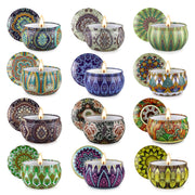 JXDLSQ 12-pack candles showing fragrance collection for home scenting and ambiance