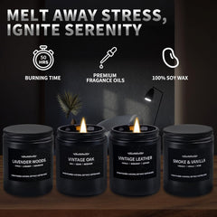 JXDLSQ Vintage Oak candle for cozy evenings at home.