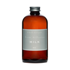 K. Hall Designs Milk Diffuser Oil Refill with creamy-sweet scent for a cozy living space.