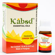 Kabod Green Tea Essential Oil bottle with dropper for diffuser use