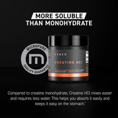 Kaged Creatine HCl scoop shows precise 750 mg serving