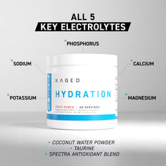 Kaged Daily Hydration powder tub for quick hydration mix
