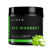 Kaged Krisp Apple Pre-Kaged bottle ready for pre-workout energy.
