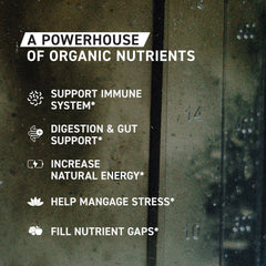 Kaged Outlive100 ingredients collage featuring 26 fruits and vegetables
