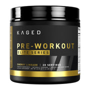 Kaged Pre Workout Elite Cherry Limeade bottle ready for an energizing training session.