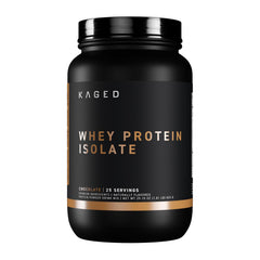 Kaged Whey Protein Isolate Chocolate serving scene for post-workout recovery