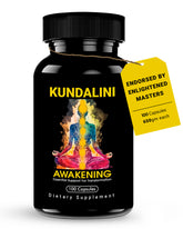 Kailash Herbals Kundalini Awakening capsules bottle on a clean surface for daily meditation