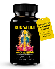 Kailash Herbals Kundalini Awakening capsules bottle on a clean surface for daily meditation