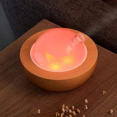 Kakoda real wood base closeup highlighting natural texture and sturdy construction.