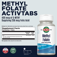KAL 5-MTHF active form for brain support and mood balance.