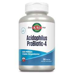 KAL Acidophilus ProBiotic-4 bottle front for daily digestive support